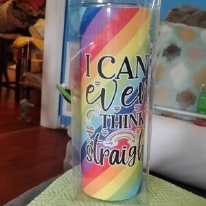 Rainbow Pride LGBTQ+ 18oz Hot/Cold Travel Container. New In Package. Great Gift!